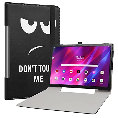 Labanem A Schutzhülle mit Lenovo Yoga Tab 13, Slim Fit, PU-Leder, dünne und Faltbare Schutzhülle für Lenovo Yoga Tab 13 (YT-K606F) Tablet – Don't Touch von Labanem