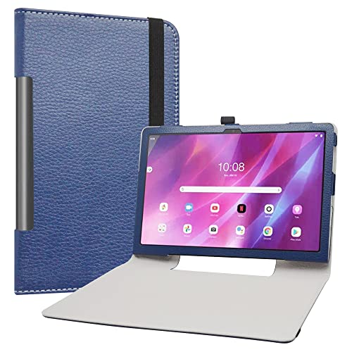 Labanem BTKJ709-2 Schutzhülle mit Lenovo Yoga Tab 11, Slim Fit, PU-Leder, dünne und Faltbare Schutzhülle für Lenovo Yoga Tab 11 (YT-J706F) Tablet, Blau von Labanem