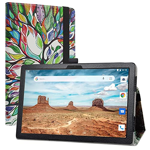 Labanem Kompatibel mit Alcatel 3T Hülle, Slim Fit Folio PU Leder dünne Schutzhülle Schale Etui Tasche für 10" Alcatel 3T 10 8094X 4G Tablet - Love Tree Labanem Kompatibel mit Alcatel 3T Hülle, Slim Fit Folio PU Leder dünne Schutzhülle Schale Etui Tasche für 10" Alcatel 3T 10 8094X 4G Tablet - Love Tree von Labanem