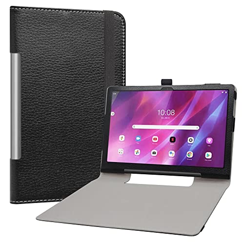 Labanem Labanema Schutzhülle mit Lenovo Yoga Tab 11, Slim Fit, PU-Leder, dünn, faltbar, für Lenovo Yoga Tab 11 (YT-J706F) Tablet – Schwarz (BTKJ709-1) von Labanem