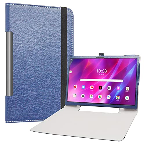 Labanem Labanema Schutzhülle mit Lenovo Yoga Tab 13, Slim Fit, PU-Leder, dünn, faltbar, für Lenovo Yoga Tab 13 (YT-K606F) Tablet, Blau (BTKJ710-2) von Labanem