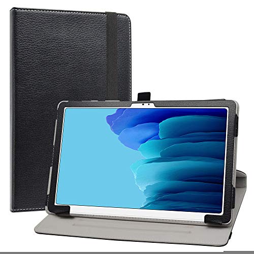 Labanema Kompatibel mit Galaxy Tab A7 Hülle, 360°Drehbarer Cover Kunstleder Schutzhülle Tasche Etui mit Ständerfunktion für 10.4" Samsung Galaxy Tab A7 10.4 (2020) T500/ T505 /T507 Tablet - Schwarz von Labanem