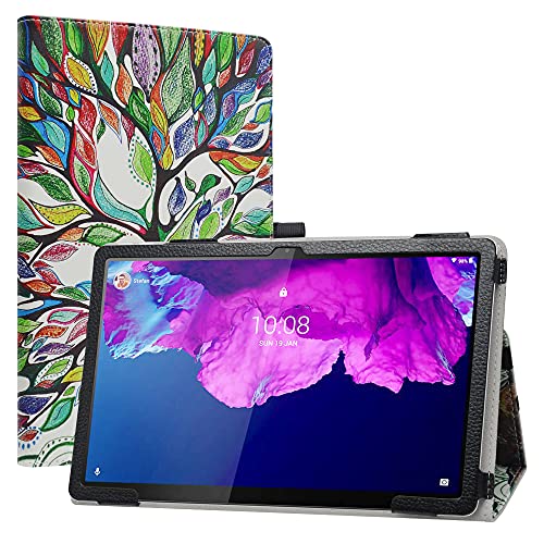 Labanema Kompatibel mit Lenovo Tab P11 Hülle, Slim Fit Folio PU Leder dünne Schutzhülle Schale Etui Tasche für 11" Lenovo Tab P11 /P11 Plus /P11 5G (TB-J606F /J616F /J607Z) Tablet - Love Tree von Labanem