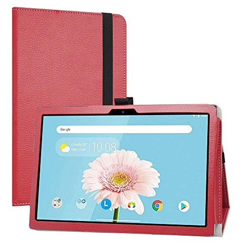 Labanema Kompatibel mit Teclast P20HD Hülle, Slim Fit Folio PU Leder dünne Schutzhülle Schale Etui Tasche für 10.1" Teclast P20HD /Teclast M40 Tablet - Rot von Labanem