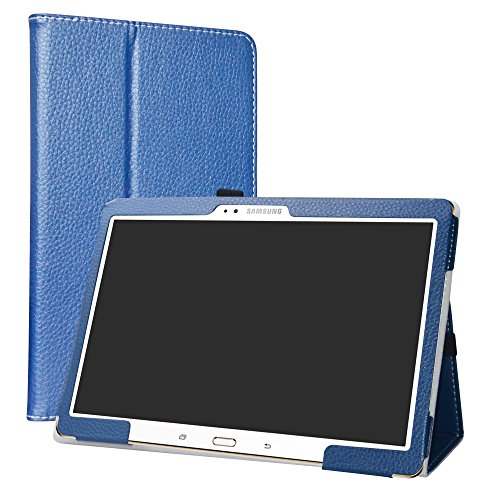 Galaxy Tab S 10.5 Hülle,Labanema Slim Fit Folio PU Leder dünne Kunstleder Schutzhülle Cover Schale Etui Tasche für Samsung Galaxy Tab S 10.5 T800 T805 (10,5 Zoll) Tablet - Blau von Labanema
