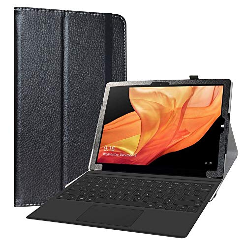 Labanema Hülle für CHUWI UBook X Tablet, Slim Fit Folio PU Leder dünne Kunstleder Schutzhülle Cover Schale Etui Tasche für 12.3" CHUWI UBook X 12 Inch PC 2 in 1 Tablet - Schwarz von Labanema