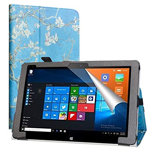 Labanema Kompatibel mit ALLDOCUBE iwork10 Pro 2-in-1 Hülle, Slim Fit Folio PU Leder dünne Schutzhülle Schale Etui Tasche für 10.1" ALLDOCUBE iwork10 Pro 2-in-1 Tablet - Almond Blossom von Labanema