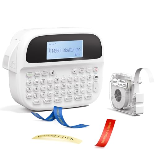 LabelCenter Etikettendrucker M950 Beschriftungsgerät Selbstklebend Bluetooth Mini Etikettendrucker mit ABC Tastatur mit Papieretiketten,Tragbarer Labeldrucker mit iOS Android,Für Zuhause Büro,Weiß LabelCenter Etikettendrucker M950 Beschriftungsgerät Selbstklebend Bluetooth Mini Etikettendrucker mit ABC Tastatur mit Papieretiketten,Tragbarer Labeldrucker mit iOS Android,Für Zuhause Büro,Weiß von LabelCenter