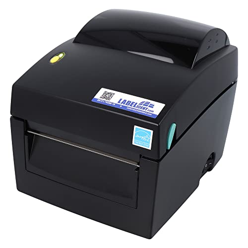 Labelident Desktopdrucker BP4X, 203 DPI, Basisgerät mit Abreißkante, Thermodirekt, LAN, USB, seriell (RS-232) von Labelident