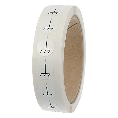 Labelident Leiterkennzeichnung - Masse-Anschluss - Ø 12,5 mm - 1.000 Leiterkennzeichen Etiketten auf 1 Rolle(n), Polyester, weiß-schwarz, selbstklebend von Labelident