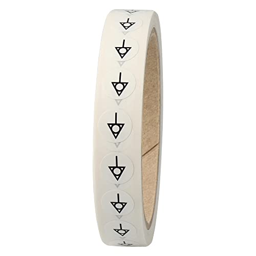 Labelident Leiterkennzeichnung - Potentialausgleich - Ø 12,5 mm - 1.000 Leiterkennzeichen Etiketten auf 1 Rolle(n), Polyester, weiß-schwarz, selbstklebend von Labelident