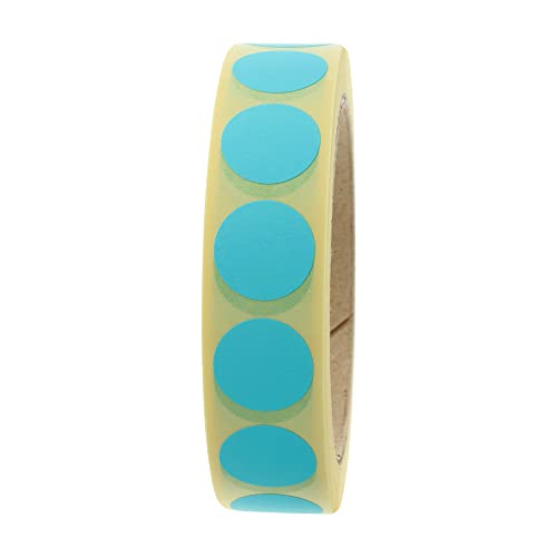 Markierungspunkte blau - Ø 20 mm - 1.000 bunte Verschlussetiketten auf 1 Rolle(n), 40 mm Kern, Papier, Inventuretiketten selbstklebend von Labelident
