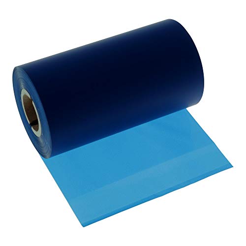 Labelident Premium Thermotransfer Harz Farbband Außenwicklung, blau (Signal) - 110 mm x 300 m - für glänzende Folienetiketten, 1 Zoll (25,4 mm) Rollenkern von Labelident