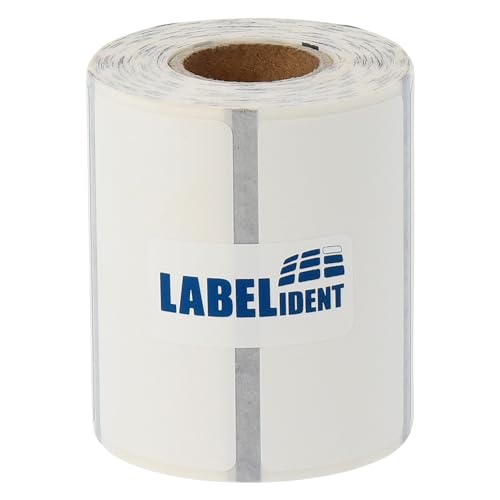 Labelident Thermo Etiketten weiß - 101,6 x 50,8 mm - 300 BPA-freie Thermodirekt Etiketten auf 0,75 Zoll (19 mm) Rolle für mobile Drucker, selbstklebend, Thermodirekt Folie beschichtet von Labelident