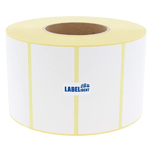 Labelident Thermoetiketten 100 x 50 mm, formatgleich mit Zebra 3006777-T - 3.000 Zebra Drucker Etiketten auf 3 Zoll (76,2 mm) Rolle, selbstklebend von Labelident
