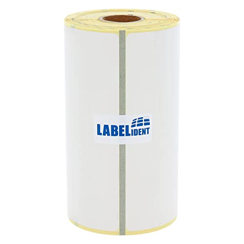 Labelident Thermoetiketten 101,6 x 152,4 mm, formatgleich mit Zebra 3012913-T - 85 Zebra Drucker Etiketten auf 0,75 Zoll (19 mm) Rolle für mobile Drucker von Labelident