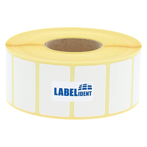 Labelident Thermoetiketten - 30 x 10 mm - 9.000 BPA-freie Thermodirekt Etiketten auf 1,57 Zoll (40 mm) Rolle für Standard- und Industriedrucker, selbstklebend von Labelident