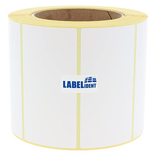 Labelident Thermoetiketten auf Rolle - 100 x 50 mm - 1000 BPA-freie Thermodirekt Etiketten Eco auf 3 Zoll für Standard- und Industriedrucker, selbstklebend Labelident Thermoetiketten auf Rolle - 100 x 50 mm - 1000 BPA-freie Thermodirekt Etiketten Eco auf 3 Zoll für Standard- und Industriedrucker, selbstklebend von Labelident