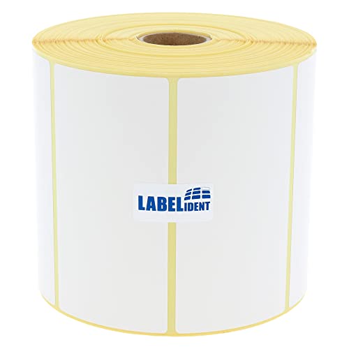 Labelident Thermoetiketten auf Rolle - 100 x 50 mm - 1300 BPA-freie Thermodirekt Etiketten auf 1 Zoll Rolle für Desktopdrucker, selbstklebend Labelident Thermoetiketten auf Rolle - 100 x 50 mm - 1300 BPA-freie Thermodirekt Etiketten auf 1 Zoll Rolle für Desktopdrucker, selbstklebend von Labelident