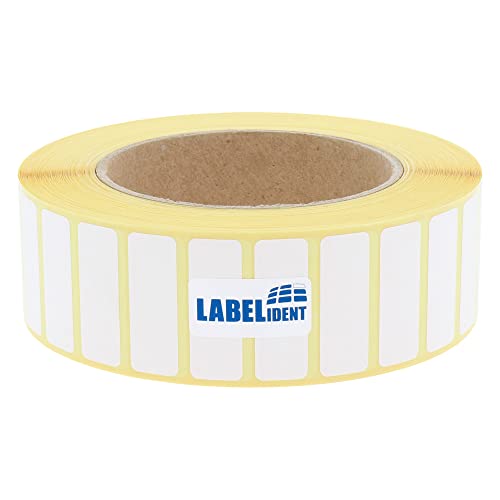 Thermoetiketten auf Rolle - 36 x 12,7 mm - 3.500 BPA-freie Thermodirekt Etiketten Eco auf 76 mm für Standard- und Industriedrucker von Labelident