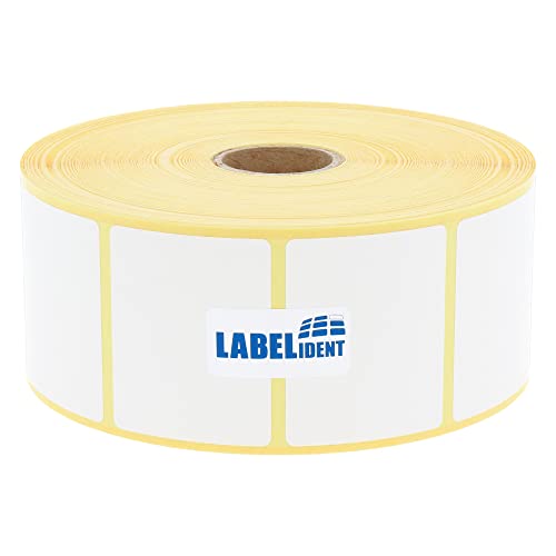 Labelident Thermoetiketten auf Rolle - 45 x 36 mm - 2000 BPA-freie Thermodirekt Etiketten auf 1 Zoll Rolle für Desktopdrucker, selbstklebend Labelident Thermoetiketten auf Rolle - 45 x 36 mm - 2000 BPA-freie Thermodirekt Etiketten auf 1 Zoll Rolle für Desktopdrucker, selbstklebend von Labelident