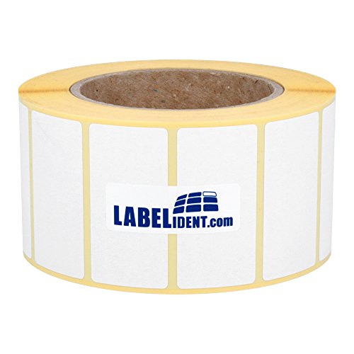 Labelident Thermoetiketten auf Rolle - 57,15 x 19,05 mm - 6.630 BPA-freie Thermodirekt Etiketten Eco auf 3 Zoll (76,2 mm) für Standard- und Industriedrucker von Labelident