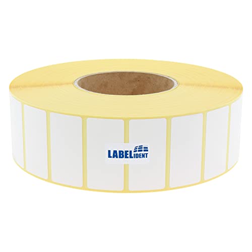 Labelident Thermoetiketten auf Rolle - 60 x 30 mm - 5.600 BPA-freie Thermodirekt Etiketten Eco auf 3 Zoll (76,2 mm) für Standard- und Industriedrucker von Labelident