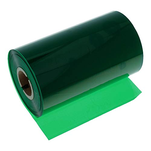 Labelident Thermotransfer Color Wachs/Harz Farbband Außenwicklung, grün - 110 mm x 300 m - für glänzende Papieretiketten, 1 Zoll Kern, für Etikettendrucker 4 Zoll Druckbreite von Labelident