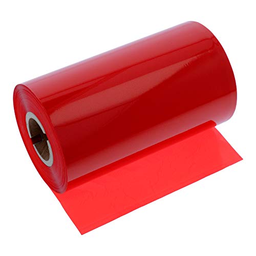 Labelident Thermotransfer Color Wachs/Harz Farbband Außenwicklung, rot - 110 mm x 300 m - für glänzende Papieretiketten, 1 Zoll (25,4 mm) Kern von Labelident