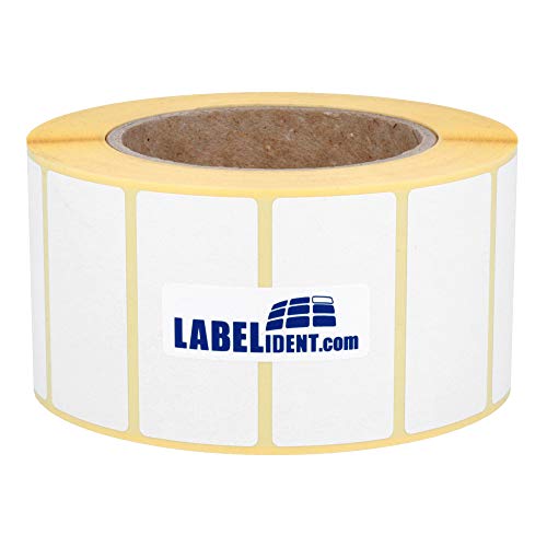 Labelident Thermotransfer-Etiketten 89 x 25 mm, formatgleich mit Zebra Z-Perform 1000T, 76178-5180 Papier-Etiketten auf 3 Zoll Rolle für Standard- und Industriedrucker, selbstklebend von Labelident