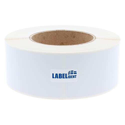 Labelident Thermotransfer Etiketten auf Rolle - 50 x 150 mm - 430 Papier Etiketten High Gloss, 3 Zoll (76,2 mm) Kern, hochglänzend, Inkjet Etiketten beschichtet von Labelident