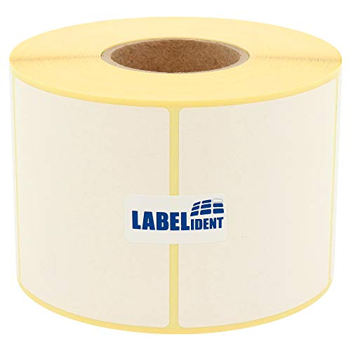 Labelident Thermotransfer-Etiketten auf Rolle - 68 x 34 mm - 5.000 Haftetiketten auf 1 Rolle(n), 1,57 Zoll (40 mm) Kern Rollenetiketten Papier, selbstklebend von Labelident