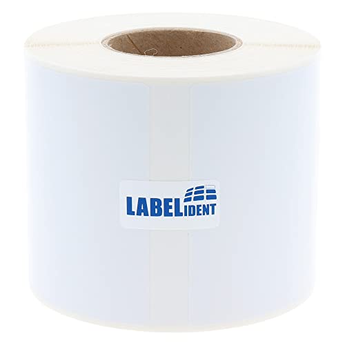 Labelident Thermotransfer Etiketten auf Rolle - 76,2 x 127 mm - 265 Papier Etiketten High Gloss, 1,57 Zoll (40 mm) Kern, hochglänzend, Inkjet Etiketten beschichtet von Labelident