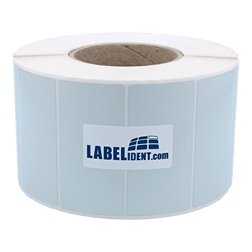 Labelident Thermotransfer-Etiketten auf Rolle silber - 105 x 52 mm - 1.000 Polyester PET Etiketten auf 1 Rolle(n), 3 Zoll (76,2 mm), Typenschild Etiketten selbstklebend von Labelident