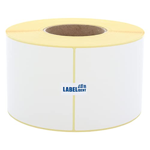 Labelident Thermotransfer-Etiketten auf Rolle weiß - 108 x 147 mm - 1.150 Haftetiketten auf 1 Rolle/n, 3 Zoll (76,2 mm) Kern, Rollenetiketten Papier, selbstklebend von Labelident
