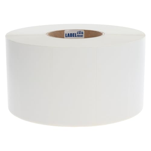 Labelident Thermotransfer-Etiketten extrem permanent - 100 x 50 mm - 2.600 Reifenetiketten auf 3 Zoll (76,2 mm) Rollenkern, Papier, seidenmatt von Labelident