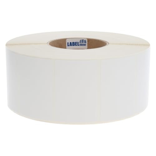 Labelident Thermotransfer-Etiketten extrem permanent - 76,2 x 50,8 mm - 2.500 Reifenetiketten auf 3 Zoll (76,2 mm) Rollenkern, Papier, seidenmatt von Labelident