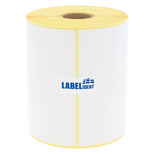 Labelident Versandetiketten DHL, DPD, Fedex, GLS, Hermes, UPS - 100 x 150 mm - 330 BPA-freie Thermo-Eco Papier Etiketten auf 1 Rolle(n), 1 Zoll (25,4 mm), Thermodirekt selbstklebend, Trägerperfo. von Labelident