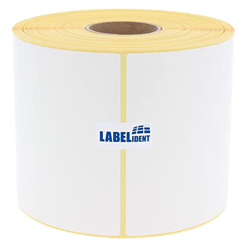 Versandetiketten DHL, DPD, Fedex, GLS, Hermes, UPS - 101,6 x 210 mm - 420 BPA-freie Thermo-Eco Papier Etiketten auf 1 Rolle(n), 40 mm, Thermodirekt selbstklebend, Trägerperfo. von Labelident