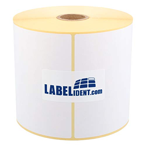 Labelident Versandetiketten DHL - 103 x 199 mm - 500 BPA-freie Thermo Versand Etiketten Eco auf 2 Rolle(n), 1 Zoll Kern, Thermodirekt permanent, Trägerperfo. von Labelident