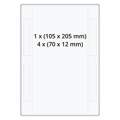 Labelident Versandetiketten-Set für DHL - 105 x 205 mm - 1000 Papieretiketten auf 1000 DIN A5 Bögen, matt, Etiketten DIN A5 selbstklebend, DHL 910-300-700 von Labelident