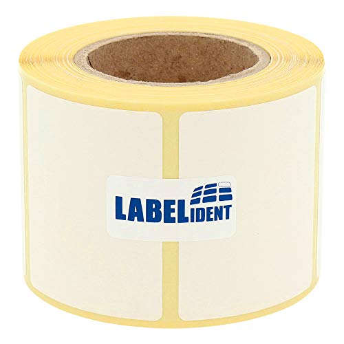 Labelident Waagenetiketten - 50 x 40 mm - 400 BPA-freie Thermodirektetiketten auf 1,57 Zoll Rolle, matt, selbstklebend, Thermoetiketten Bizerba, DIGI, Hobart Waagen Labelident Waagenetiketten - 50 x 40 mm - 400 BPA-freie Thermodirektetiketten auf 1,57 Zoll Rolle, matt, selbstklebend, Thermoetiketten Bizerba, DIGI, Hobart Waagen von Labelident