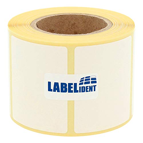 Labelident Waagenetiketten - 50 x 40 mm - 400 BPA-freie Thermodirektetiketten auf 1,57 Zoll Rolle, matt, selbstklebend, Thermoetiketten Bizerba, DIGI, Hobart Waagen von Labelident