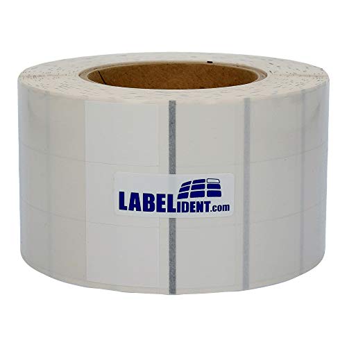 Labelident selbstlaminierende Kabeletiketten mit Black Mark, transparent - 25,4 x 149,9 mm - 1.500 Kabelmarkierer auf 3 Zoll (76,2 mm) Rolle, für Kabel-Ø 12,0 bis 37,5 mm von Labelident