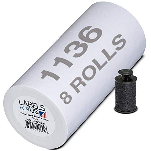 Monarch 1136 Etiketten 1 Pack (8 rolls) - Prime weiß von Labels for Us