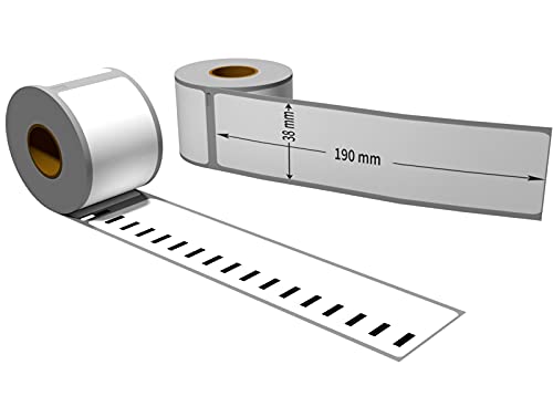 LabelTrade Kompatibel/Ersatz für Dymo 99018 38 x 190 mm 110 Label Etiketten pro Rolle/Seiko SLP-FN 38 x 190 mm 110 Label pro Rolle (2x) von Labeltrade