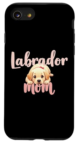 Labrador Mom Dog Lab Mama Süßer Welpe Hülle für iPhone SE (2020) / 7 / 8 von Labrador Fun Designs