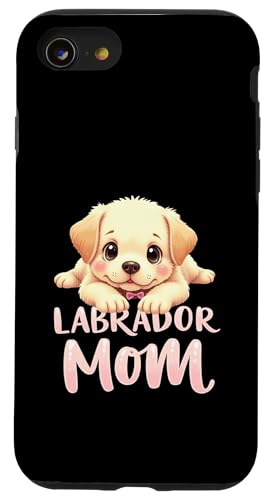 Labrador Mom Dog Lab Mama Süßer Welpe Hülle für iPhone SE (2020) / 7 / 8 von Labrador Fun Designs