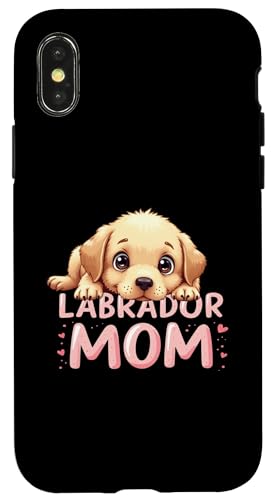 Labrador Mom Dog Lab Mama Süßer Welpe Hülle für iPhone X/XS von Labrador Fun Designs