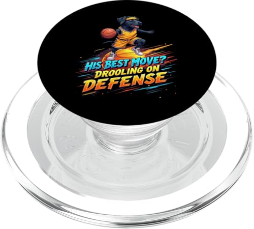 Lustiges Basketball-Geschenk für Hundeliebhaber des schwarzen Labradors PopSockets PopGrip für MagSafe Lustiges Basketball-Geschenk für Hundeliebhaber des schwarzen Labradors PopSockets PopGrip für MagSafe von Labrador Fun Designs